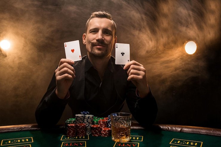 Dealer profesional ratu macau di studio produksi live dengan multi-kamera berkualitas tinggi